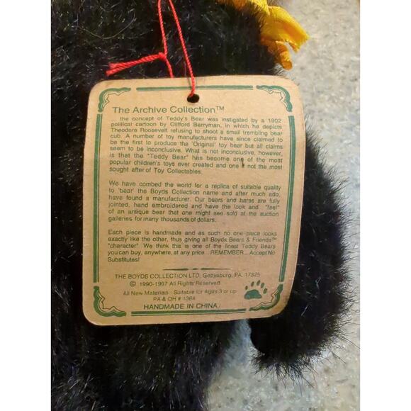 Boyds Bears Puck Black Cat Costume Archive Collection Articulated Arms & Legs 10 - Picture 5 of 8